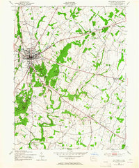 Gettysburg 1951 topographic map thumbnail