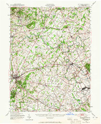 Gettysburg 1951 topographic map thumbnail