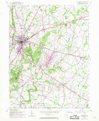 Gettysburg 1951 topographic map thumbnail