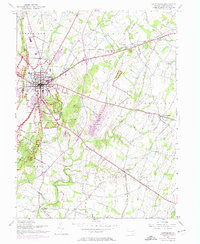 Gettysburg 1951 topographic map thumbnail