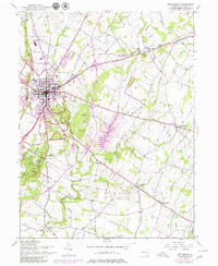 Gettysburg 1951 topographic map thumbnail