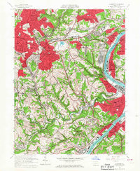 Glassport 1960 topographic map thumbnail