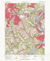 Glassport 1960 topographic map thumbnail