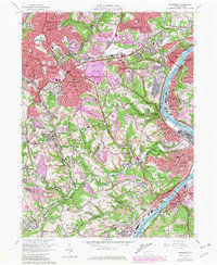 Glassport 1960 topographic map thumbnail