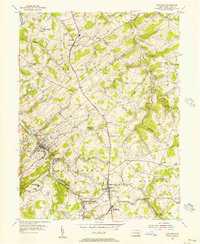 Glen Rock 1954 topographic map thumbnail