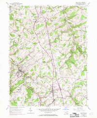 Glen Rock 1954 topographic map thumbnail