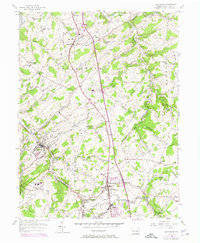 Glen Rock 1954 topographic map thumbnail