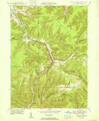 Keating Summit 1950 topographic map thumbnail