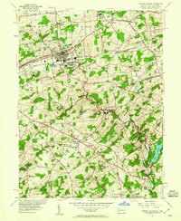 Kennett Square 1954 topographic map thumbnail