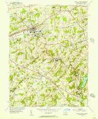 Kennett Square 1954 topographic map thumbnail