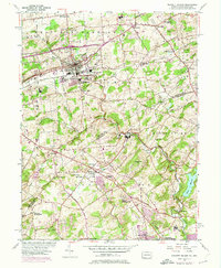 Kennett Square 1954 topographic map thumbnail