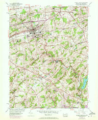 Kennett Square 1954 topographic map thumbnail