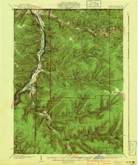 Kinzua 1941 topographic map thumbnail