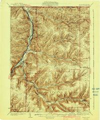 Kinzua 1941 topographic map thumbnail