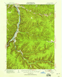 Kinzua 1949 topographic map thumbnail