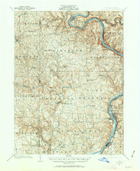 Kittanning 1900 topographic map thumbnail