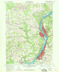 Kittanning 1958 topographic map thumbnail