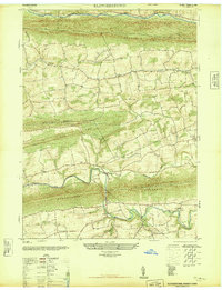 Klingerstown 1947 topographic map thumbnail