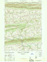 Klingerstown 1947 topographic map thumbnail
