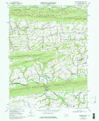 Klingerstown 1969 topographic map thumbnail