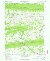 Klingerstown 1969 topographic map thumbnail