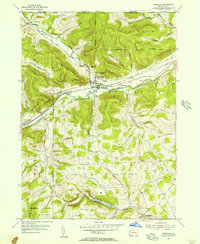 Knoxville 1954 topographic map thumbnail