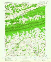 Kunkletown 1960 topographic map thumbnail