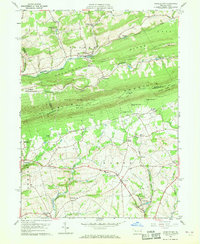 Kunkletown 1960 topographic map thumbnail