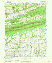 Kunkletown 1960 topographic map thumbnail