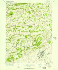 Kutztown 1956 topographic map thumbnail