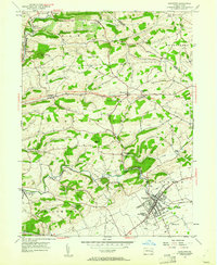 Kutztown 1956 topographic map thumbnail