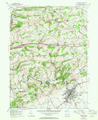 Kutztown 1956 topographic map thumbnail