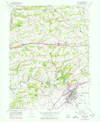 Kutztown 1956 topographic map thumbnail