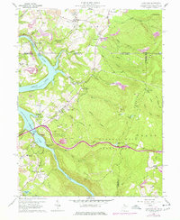 Lake Lynn 1960 topographic map thumbnail