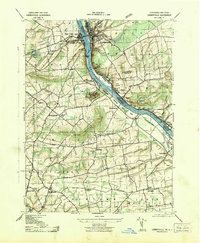 Lambertville 1943 topographic map thumbnail