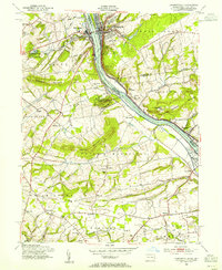 Lambertville 1953 topographic map thumbnail