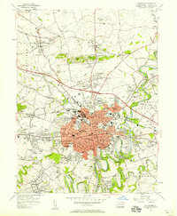 Lancaster 1956 topographic map thumbnail