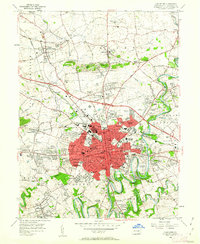 Lancaster 1956 topographic map thumbnail
