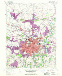 Lancaster 1956 topographic map preview