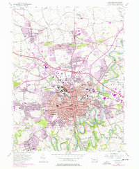 Lancaster 1956 topographic map preview