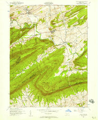 Landisburg 1952 topographic map thumbnail