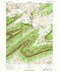 Landisburg 1952 topographic map thumbnail