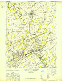 Langhorne 1947 topographic map thumbnail