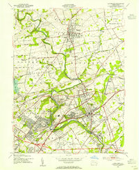 Langhorne 1953 topographic map thumbnail