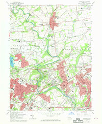 Langhorne 1966 topographic map thumbnail