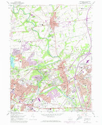 Langhorne 1966 topographic map thumbnail