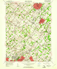 Lansdale 1951 topographic map thumbnail
