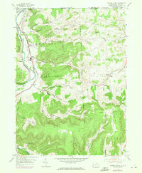 Jackson Summit 1954 topographic map thumbnail