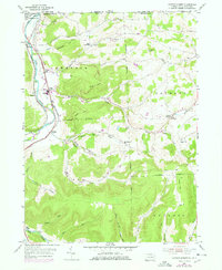 Jackson Summit 1954 topographic map thumbnail