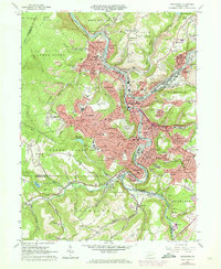 Johnstown 1964 topographic map thumbnail